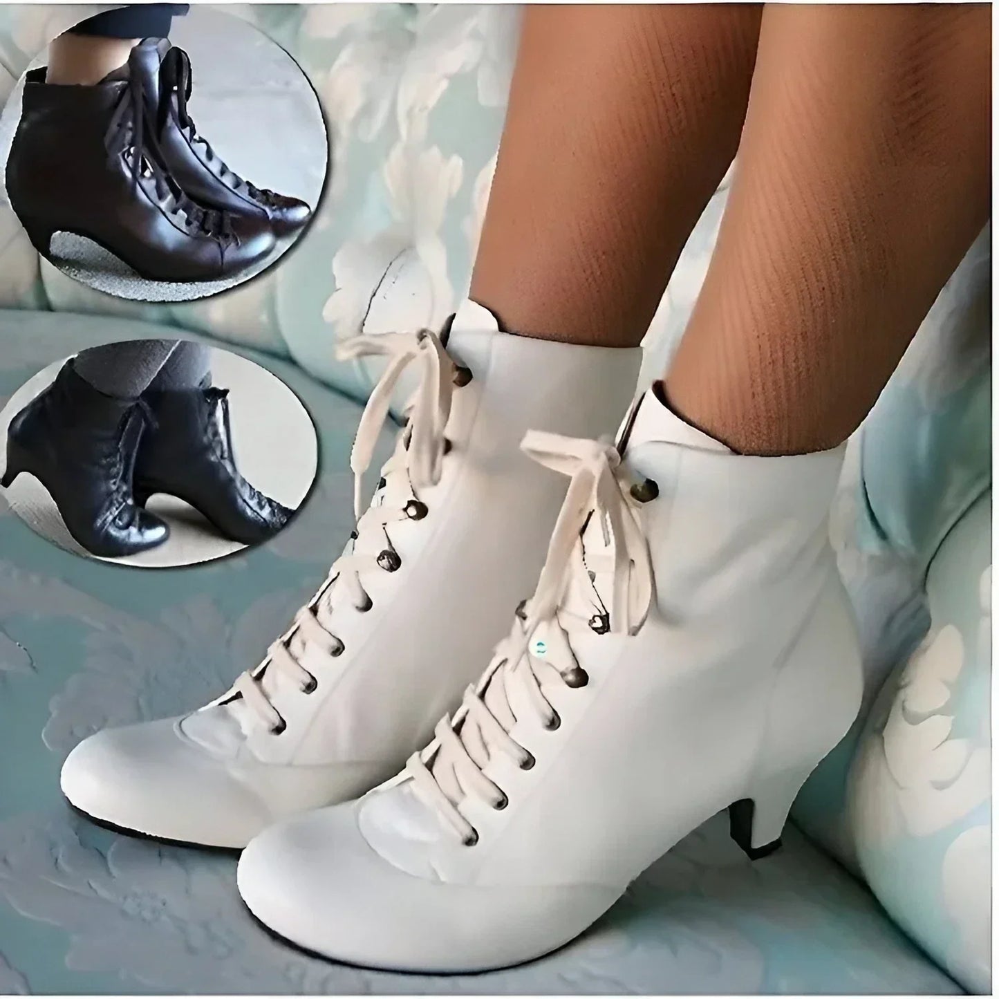 Chloe™ | Viktorianische Schnür-Stiefel
