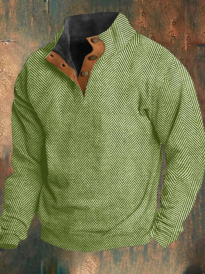Max™ - Retro Plaid Herren Sweatshirt
