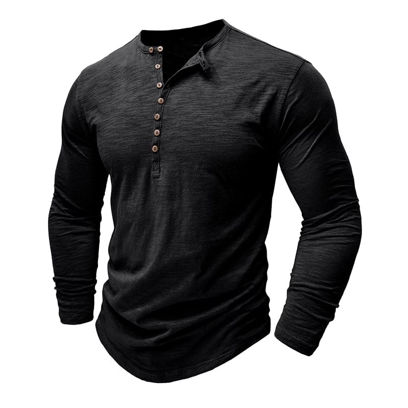 ALTON™ | SLUB JERSEY HENLEY SHIRT