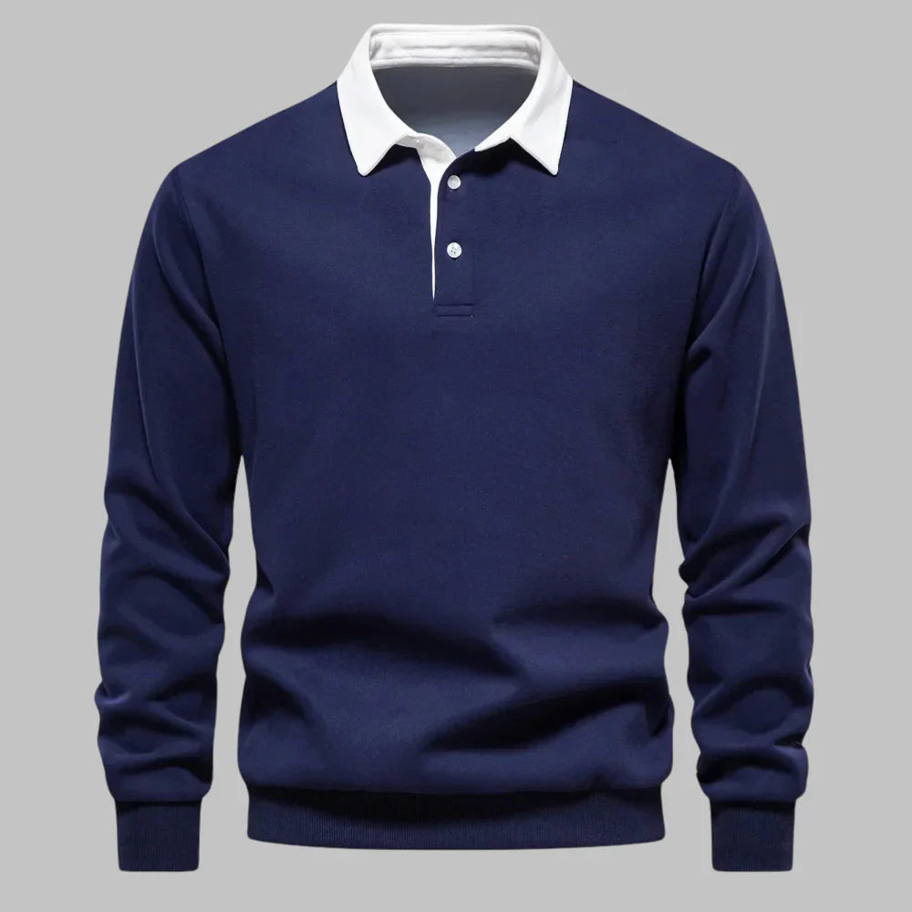 FALKENBERG™ | POLOKRAGEN BAUMWOLLPULLOVER