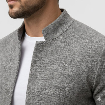 MERIDIAN™ | STRICK BLAZER MIT STEHKRAGEN