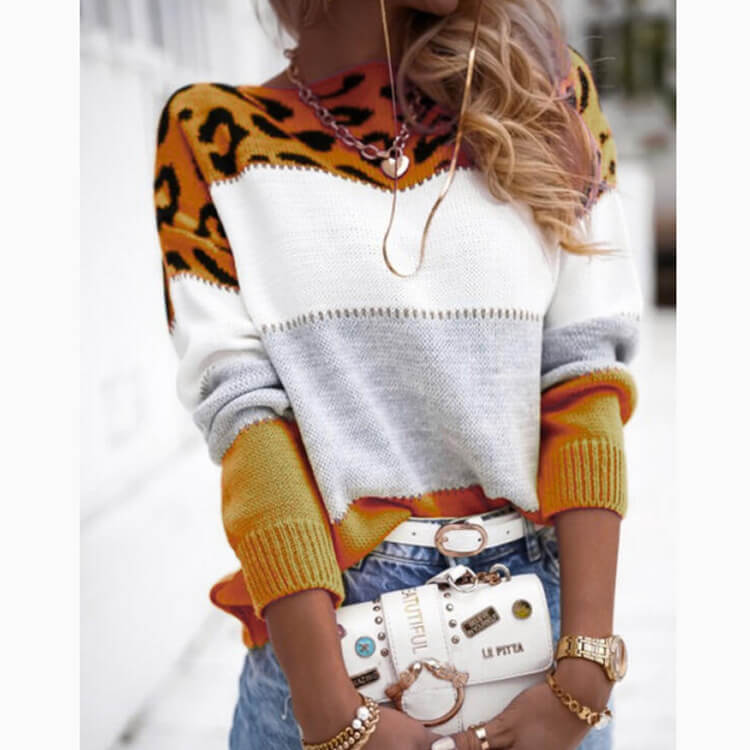 Valentina™ | Schafsleder Animalier Pullover