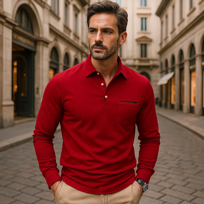 Raffaele™ | Elegantes und bequemes Polo mit praktischem Taschen