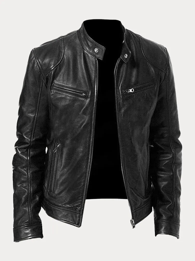 Mario™ - Lässige Lederjacke