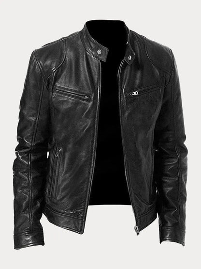 Mario™ - Lässige Lederjacke