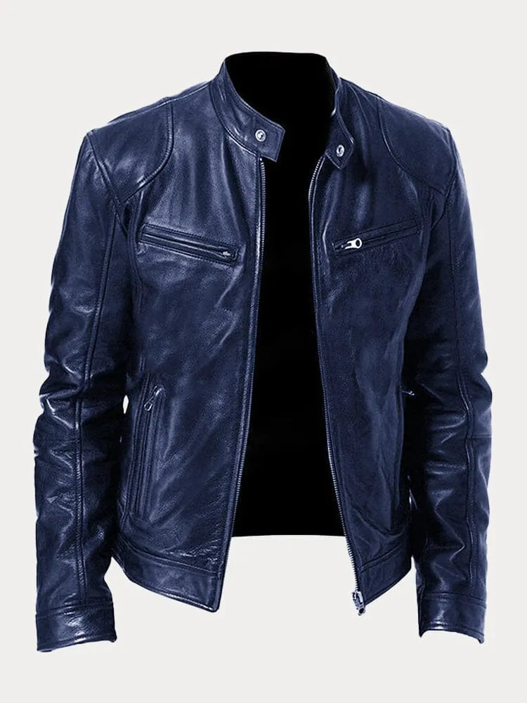 Mario™ - Lässige Lederjacke