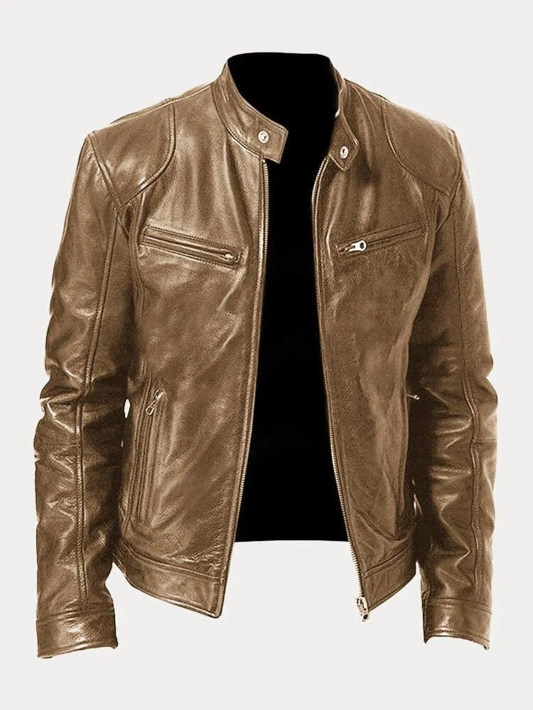 Mario™ - Lässige Lederjacke