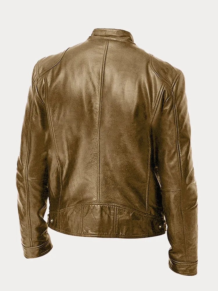 Mario™ - Lässige Lederjacke