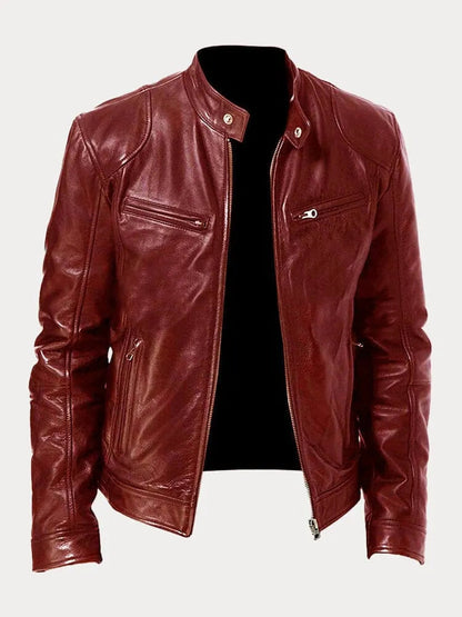 Mario™ - Lässige Lederjacke