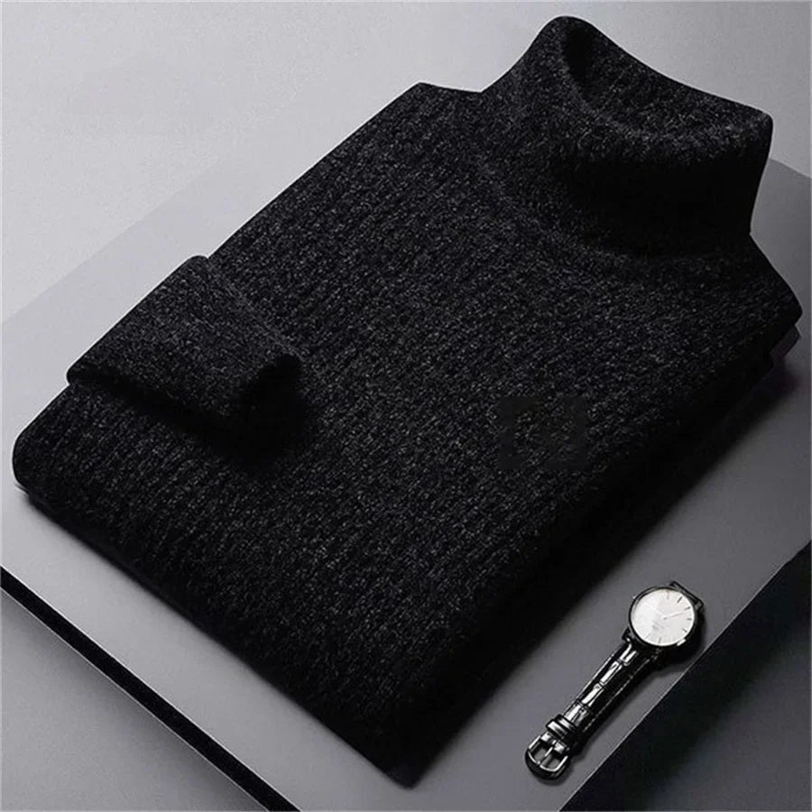 NORDHAVEN™ | Strukturierter Rollkragen-Strickpullover