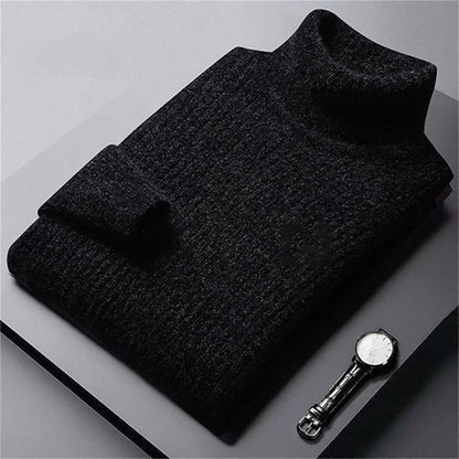 NORDHAVEN™ | Strukturierter Rollkragen-Strickpullover