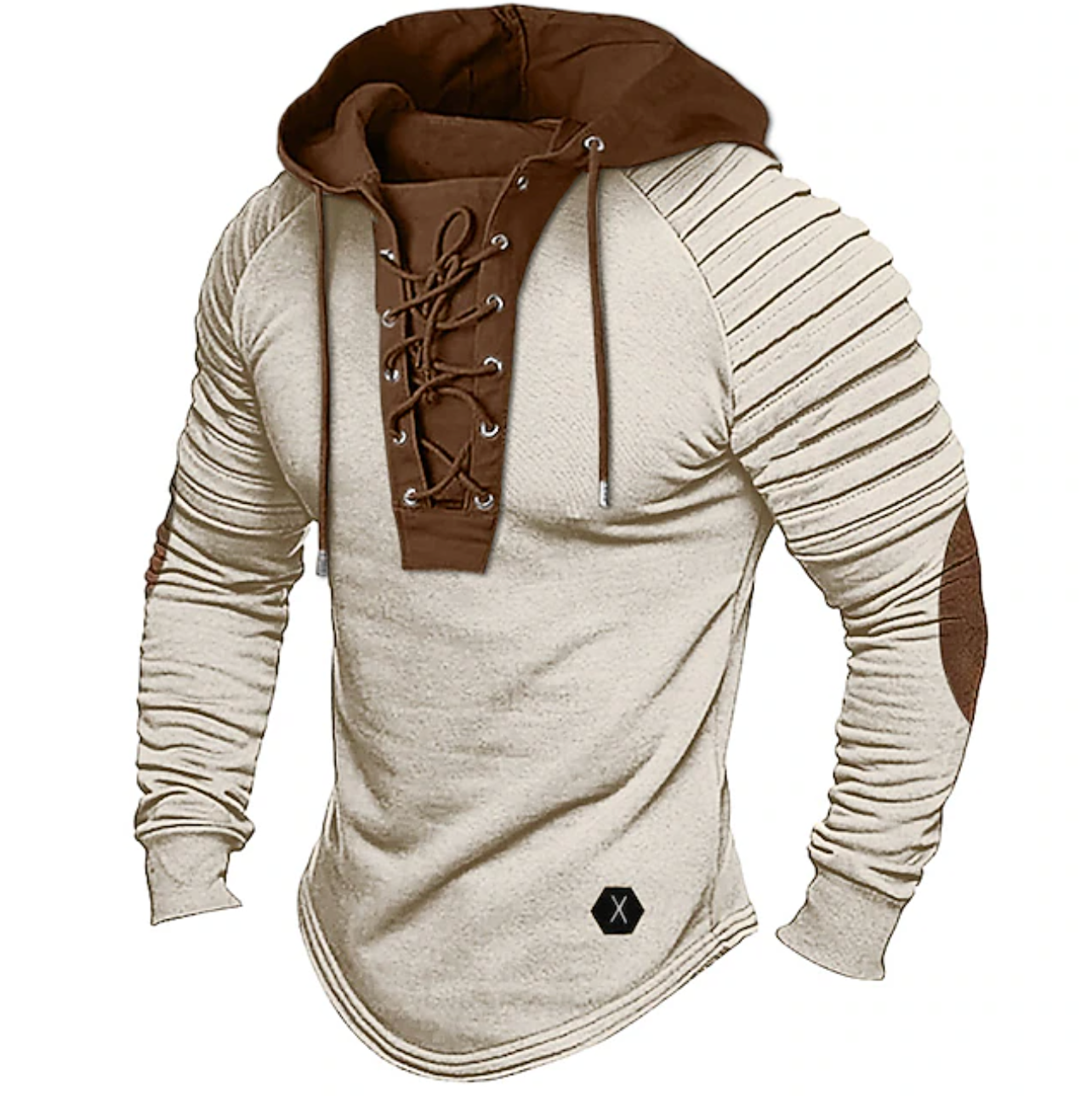 NORDHAVEN™ | LACE-UP HOODIE SHIRT