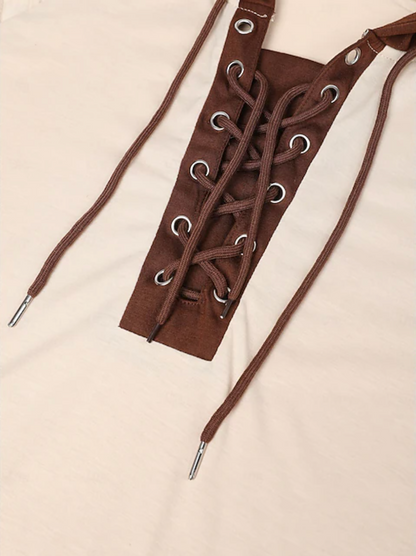 NORDHAVEN™ | LACE-UP HOODIE SHIRT