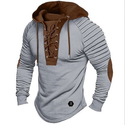 NORDHAVEN™ | LACE-UP HOODIE SHIRT