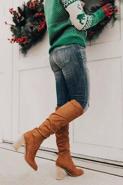 Alexane™ | Lange Wildlederstiefel
