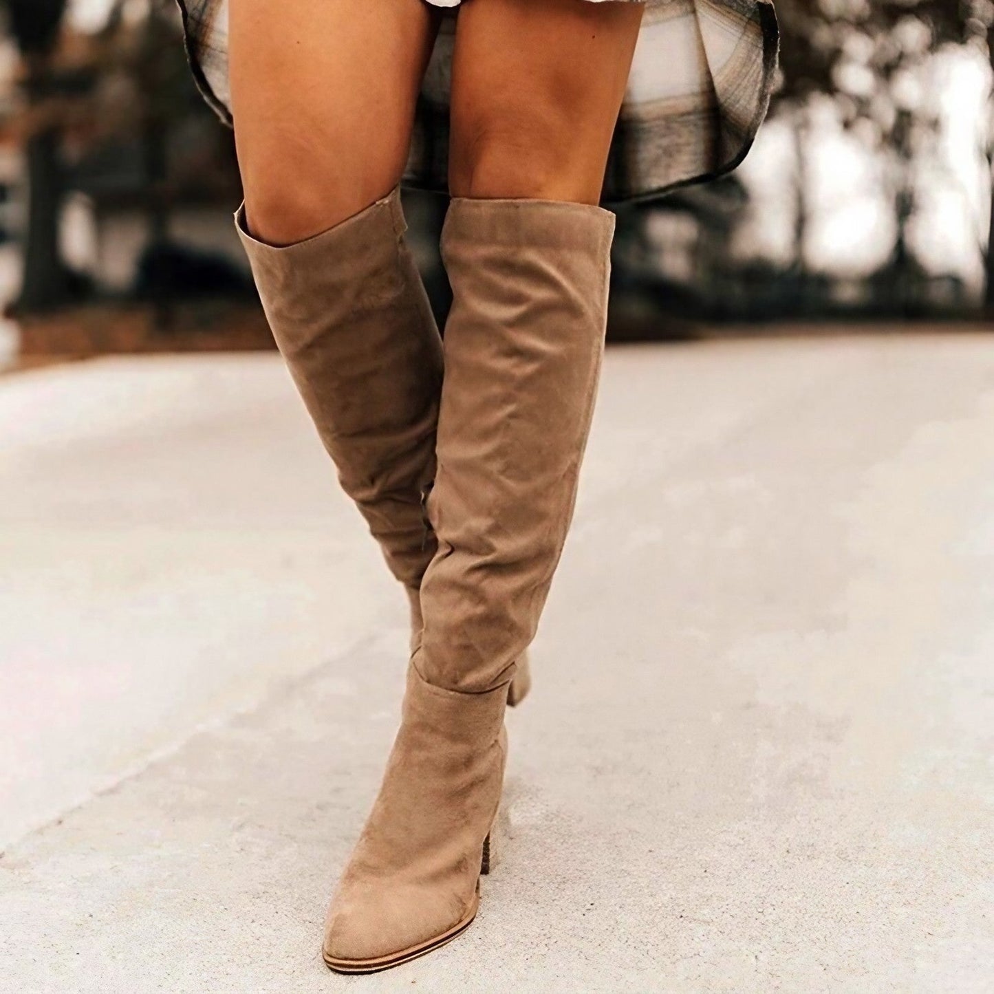Alexane™ | Lange Wildlederstiefel