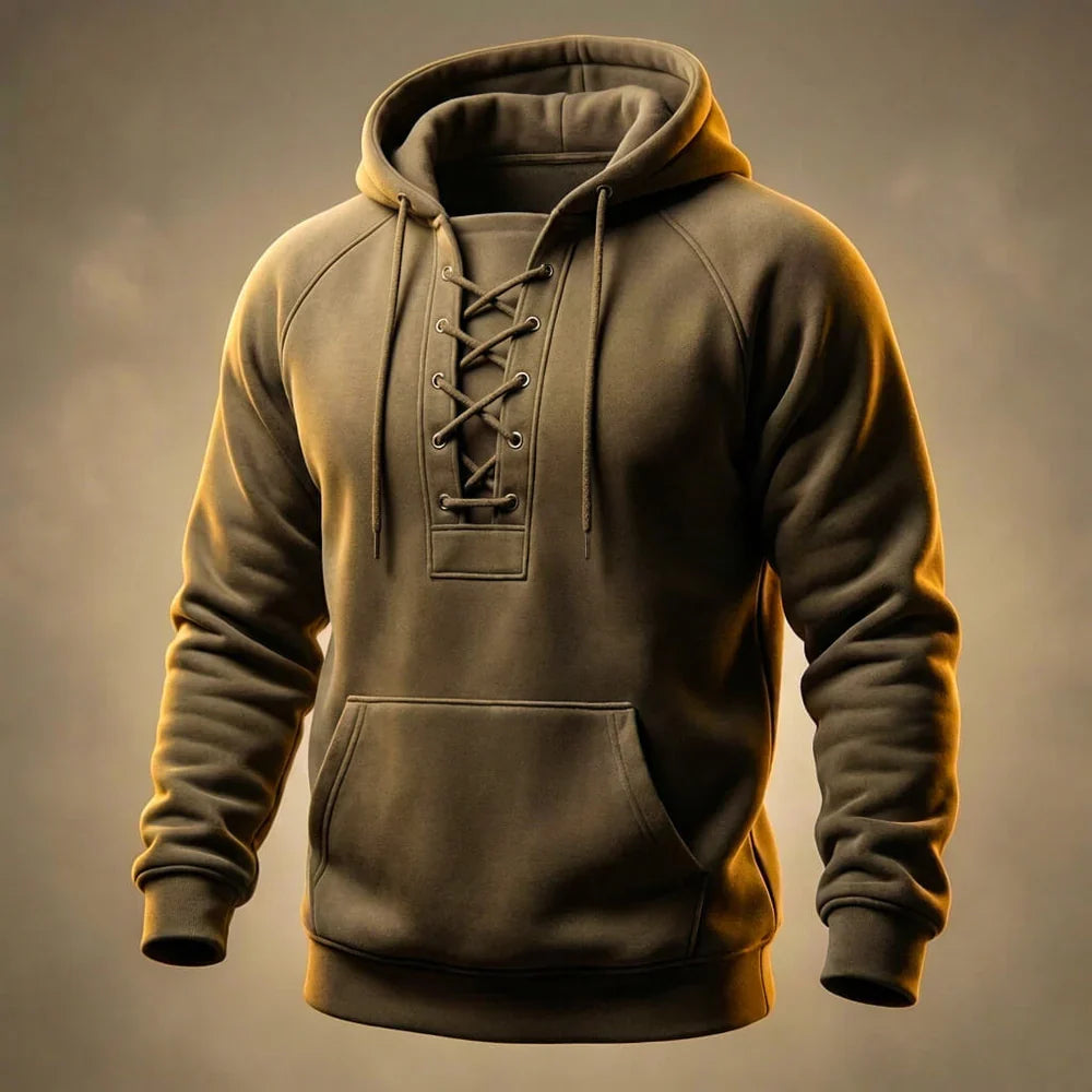 TANNER™ | PREMIUM BAUMWOLL LACE-UP HOODIE