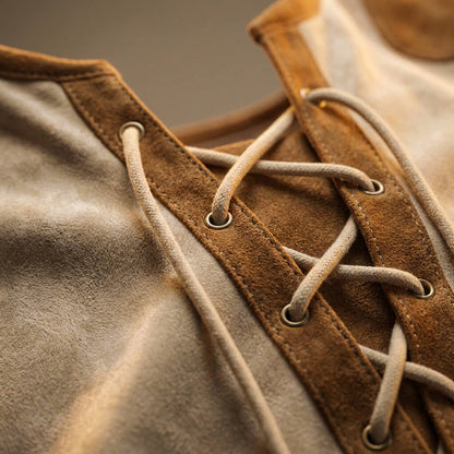 VELMONT™ | HENLEY SHIRT IN WILDLEDER-OPTIK