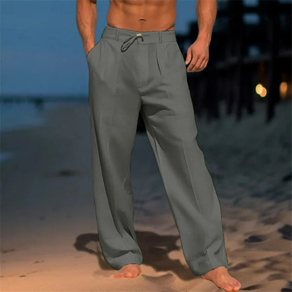 PIETER™ | Leinenhose in einfarbigem, leichtem Design