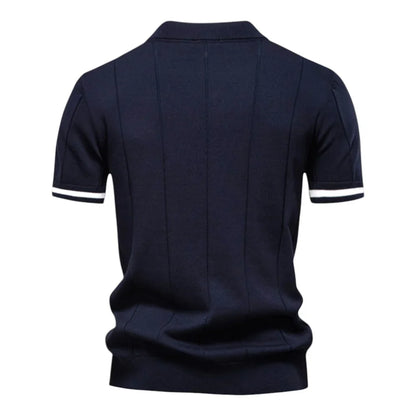 AURELIO™ | STRICK POLO MIT ZIPKRAGEN