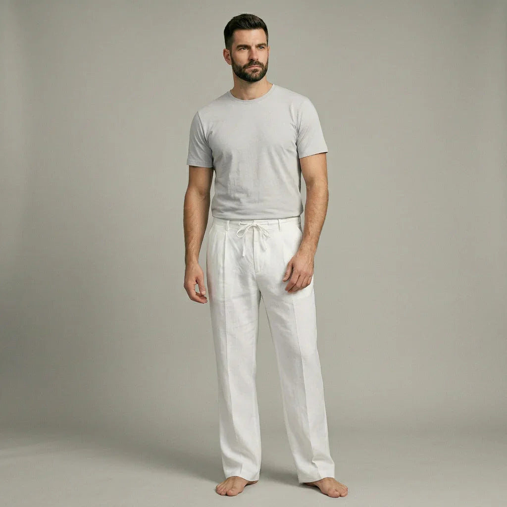 PIETER™ | Leinenhose in einfarbigem, leichtem Design