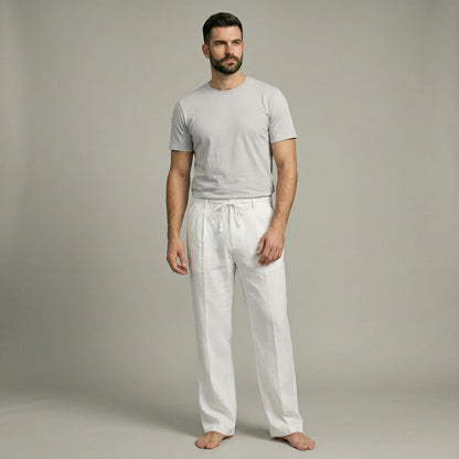 PIETER™ | Leinenhose in einfarbigem, leichtem Design