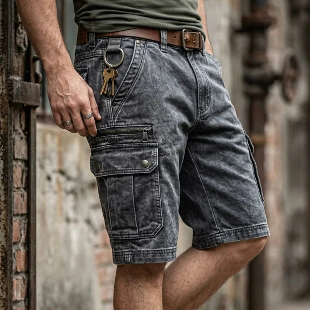 DENVER™ | DENIM CARGO SHORTS
