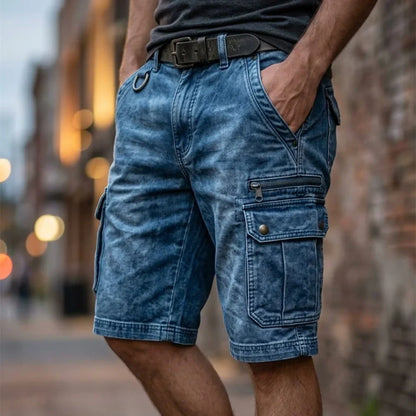 DENVER™ | DENIM CARGO SHORTS
