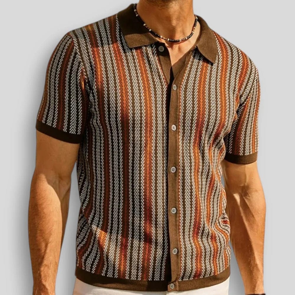 RIVIERA™ | GESTREIFTES STRICKHEMD