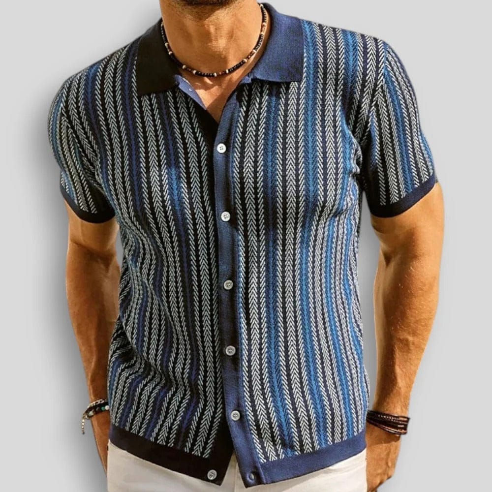 RIVIERA™ | GESTREIFTES STRICKHEMD