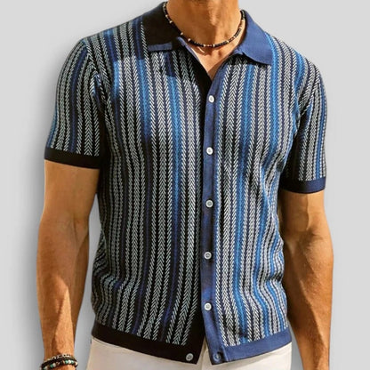 RIVIERA™ | GESTREIFTES STRICKHEMD