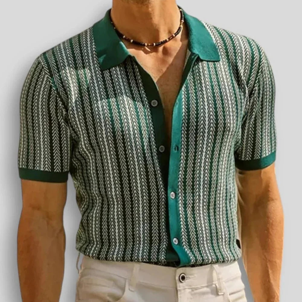 RIVIERA™ | GESTREIFTES STRICKHEMD