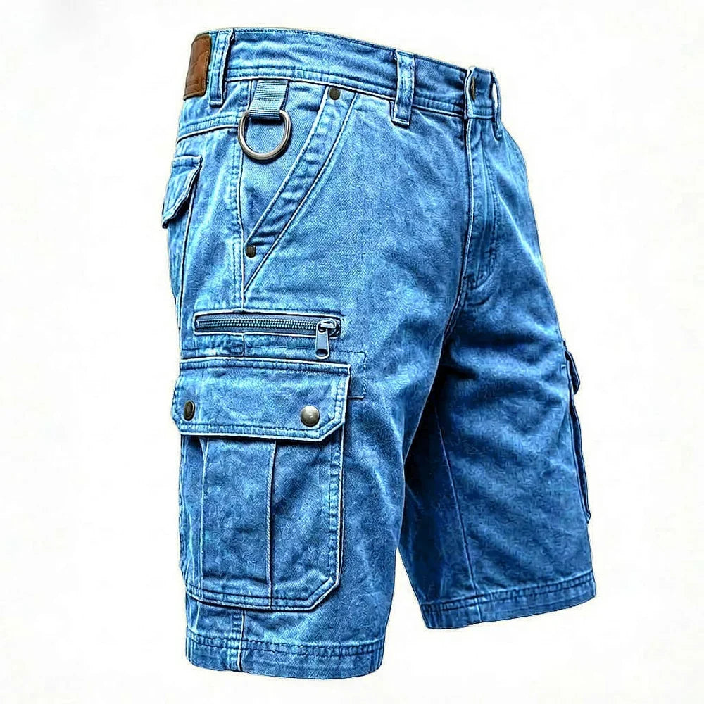 DENVER™ | DENIM CARGO SHORTS
