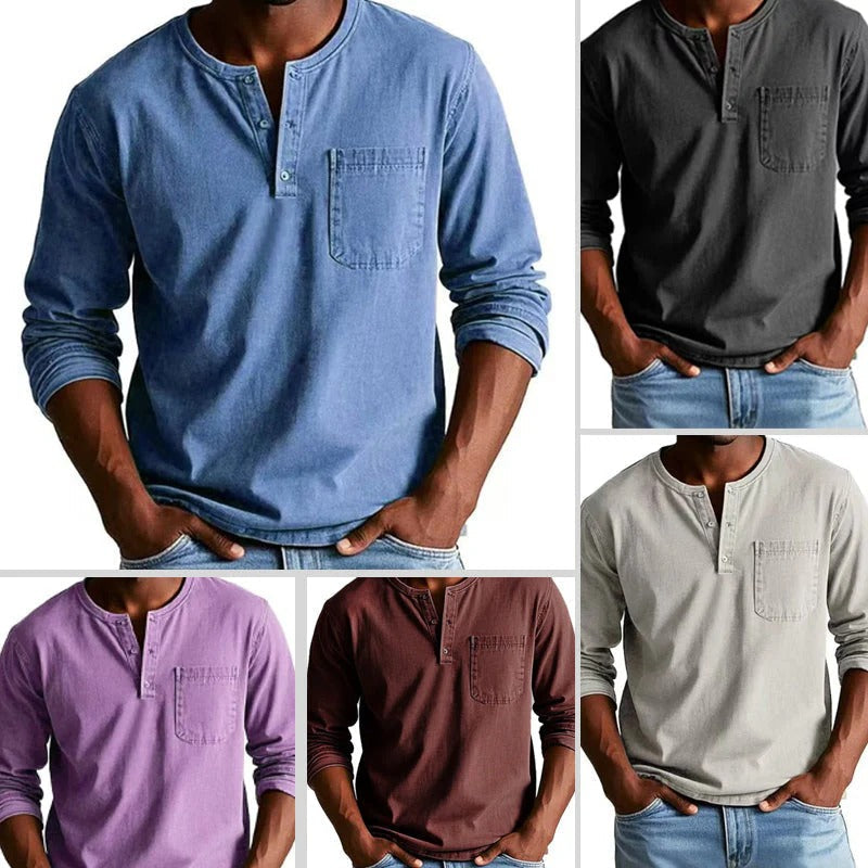 VINTARO™ | RETRO DENIM LANGARMHEMD