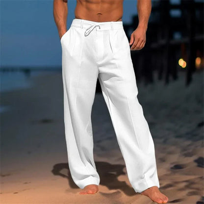 PIETER™ | Leinenhose in einfarbigem, leichtem Design