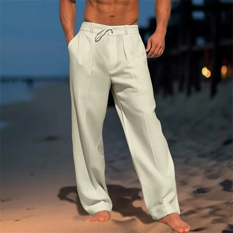 PIETER™ | Leinenhose in einfarbigem, leichtem Design
