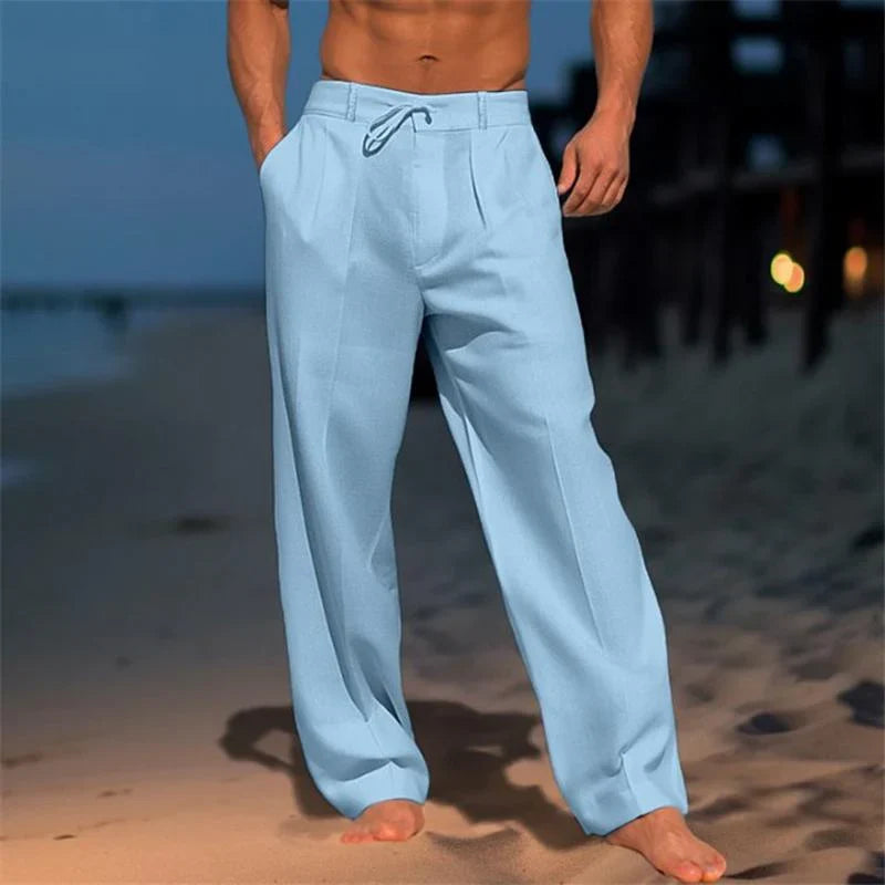 PIETER™ | Leinenhose in einfarbigem, leichtem Design