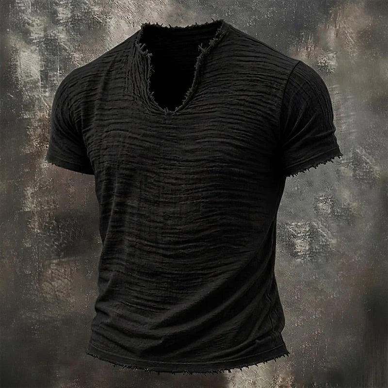 VAREL™ | VINTAGE V-AUSSCHNITT T-SHIRT