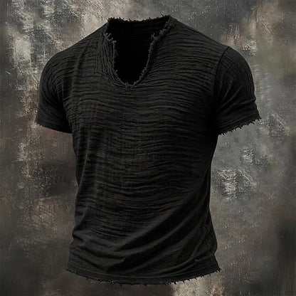 VAREL™ | VINTAGE V-AUSSCHNITT T-SHIRT