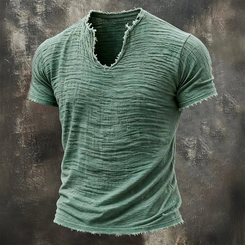 VAREL™ | VINTAGE V-AUSSCHNITT T-SHIRT
