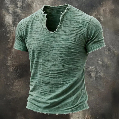 VAREL™ | VINTAGE V-AUSSCHNITT T-SHIRT