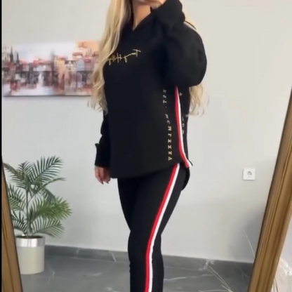 Fiona™ | Chic Streifen Jogging Set