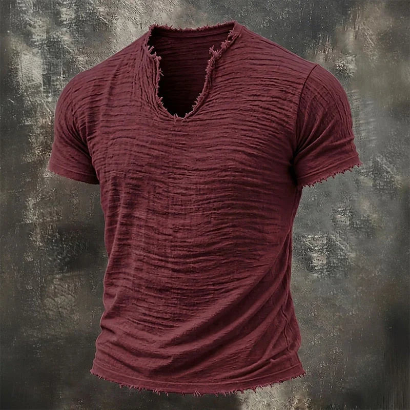 VAREL™ | VINTAGE V-AUSSCHNITT T-SHIRT